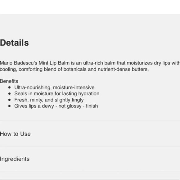 $5🌟 Mario Badescu Mint Lip Balm - Picture 3 of 6